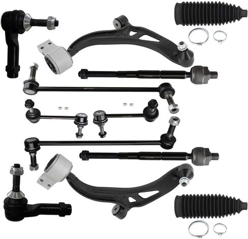 ASAPE ربط قضيب نهاية ذراع التحكم Sway Bar End Link Ball Joint 12PCS طقم تعليق أمامي مناسب لـ 2011-2017 لـ Ford Explorer 2013-2015 لـ Ford Police Interceptor Utility in Kuwait