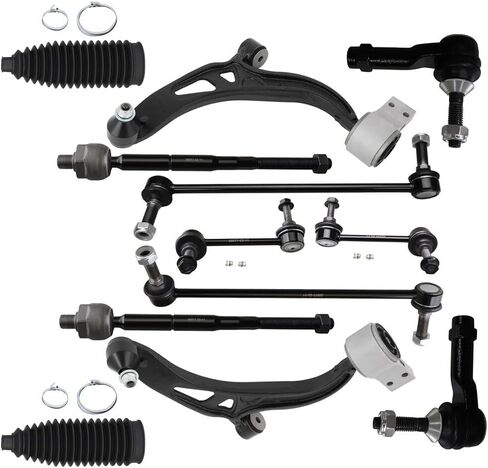 ASAPE ربط قضيب نهاية ذراع التحكم Sway Bar End Link Ball Joint 12PCS طقم تعليق أمامي مناسب لـ 2011-2017 لـ Ford Explorer 2013-2015 لـ Ford Police Interceptor Utility in Kuwait