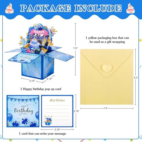 Funny Pop Up 3D Christmas Tree Card with Envelope for Kids, Women & Men - Merry Christmas & Birthday Greeting Cards in Saudi Arabia