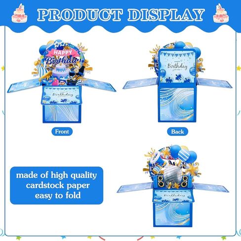 Funny Pop Up 3D Christmas Tree Card with Envelope for Kids, Women & Men - Merry Christmas & Birthday Greeting Cards in Saudi Arabia
