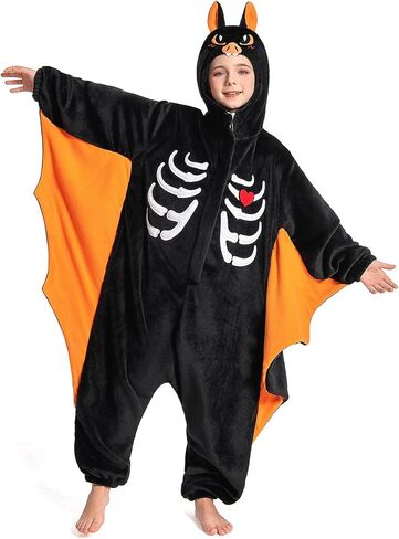 OLAOLA Kids Animal Onesie, Unisex Onesies, Plush Cosplay Pajamas for Girls Boys, One-Piece Sleepwear Halloween Costume in Saudi Arabia