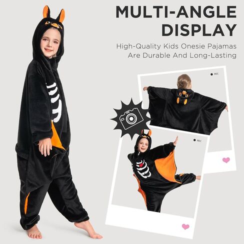 OLAOLA Kids Animal Onesie, Unisex Onesies, Plush Cosplay Pajamas for Girls Boys, One-Piece Sleepwear Halloween Costume in Saudi Arabia