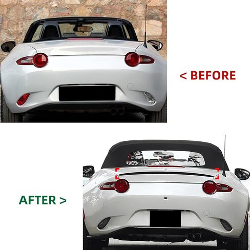 الجذع الخلفي سبويلر الشفاه الجناح لمازدا MX-5 مياتا ND 2016-2025 نمط الكربون الأسود اللامع in Kuwait