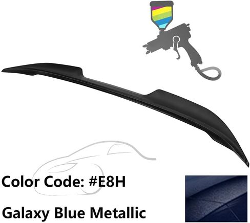 IKON MOTORSPRTS, Trunk Spoiler Compatible with 2022-2025 Subaru WRX 5th, Unpainted Black ABS Plastic V2 Style Rear Deck Lid Spoiler Tail Trim Wing, 2023 in Saudi Arabia