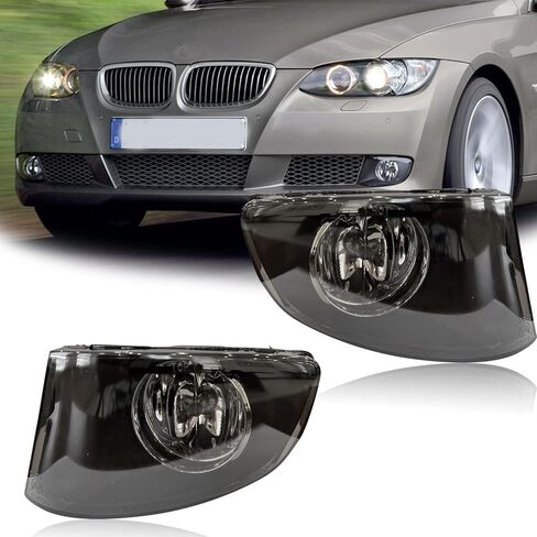 مصابيح الضباب لـ 2007-2013 3 Series E92 E93 328i 328xi 335i 335is 335xi الكل للتحويل كوبيه فقط OEM Style 2 قطعة ث/H8 دخان in Kuwait