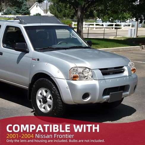 المصباح الأمامي متوافق مع Nissan Frontier 2001 2002 2003 2004 استبدال المصابيح الأمامية لمبيت الكروم 260608Z325، NI2502130، 260108Z325، NI2503130 بدون لمبات الجانب الأيسر والأيمن (كروم) in Kuwait