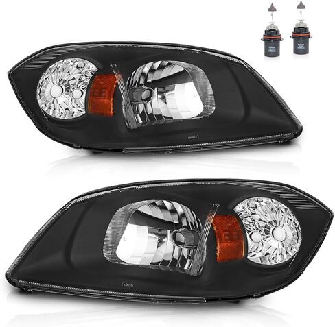 Headlights for 2005-2010 Chevy Chevrolet Cobalt/2005-2006 Pontiac Pursuit/2007-2009 Pontiac G5(Bulbs included), Chrome in Saudi Arabia
