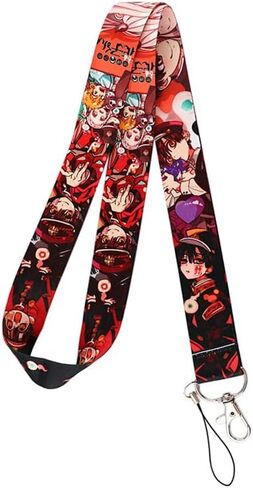 Pinstant Toilet Bound Hanako Kun Jibaku Shonen Manga Anime 17.7" Neck Lanyard Keychain Holder ID Badge Mobile Phone Pin Strap in Saudi Arabia
