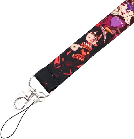Pinstant Toilet Bound Hanako Kun Jibaku Shonen Manga Anime 17.7" Neck Lanyard Keychain Holder ID Badge Mobile Phone Pin Strap in Saudi Arabia