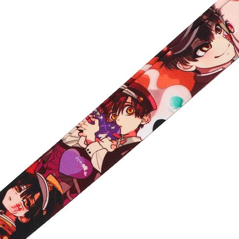 Pinstant Toilet Bound Hanako Kun Jibaku Shonen Manga Anime 17.7" Neck Lanyard Keychain Holder ID Badge Mobile Phone Pin Strap in Saudi Arabia