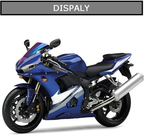 Windshield Windscreen Double Bubble Front Wind Screen Shield Protective Cover for YZF R6 2003 2004 2005 and for YZF R6S 2006 2007 2008 2009(ColorfulA) in Saudi Arabia
