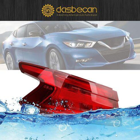 مصباح خلفي LED من Dasbecan متوافق مع 2016-2018 Nissan Maxima الضوء الخلفي للمصباح الخلفي الأيسر للسائق استبدال # 265554RA2A NI2804104 in Kuwait