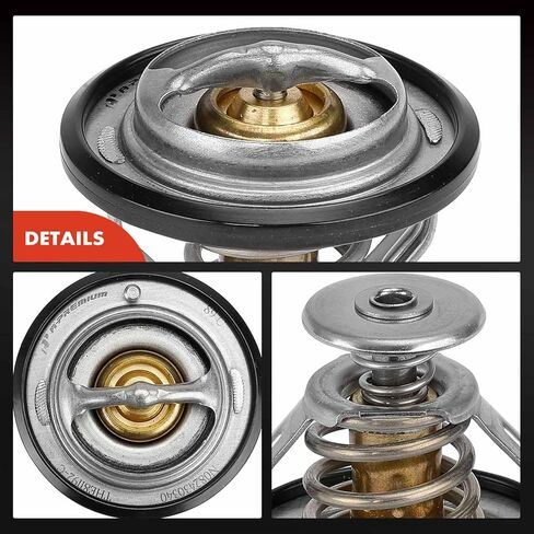 A-Premium Engine Coolant Thermostat with Seal Compatible with Toyota, Ford, Mitsubishi, Lexus, Scion, Pontiac, Dodge & Eagle Models - Camry, RAV4, Taurus, Outlander, ES250, tC, Vibe, Colt, Summit in Saudi Arabia