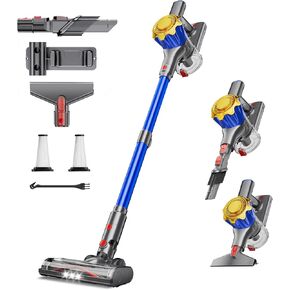 Cordless Vacuum Cleaner, 400W 38Kpa Powerful Stick Vacuum, Up to 50Mins Rechargeable Battery, Vacuum Cleaners for Home Anti-tangled Lightweight Handheld for Hardwood floor, Carpets, Pet Hair in Kuwait