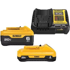 DEWALT DCB2460CR 20V MAX XR Lithium-Ion Batteries and Charger Starter Kit (4 Ah/6 Ah) (Renewed) in Saudi Arabia