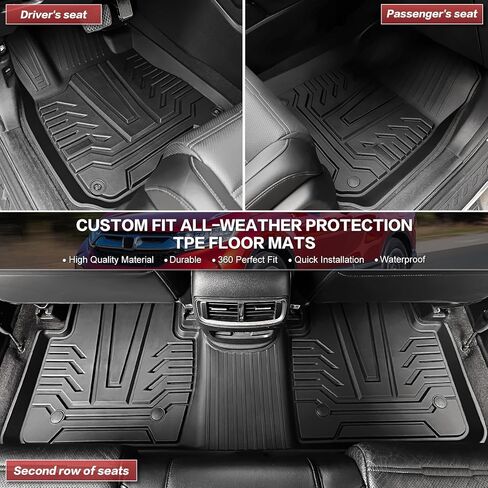 Cargo Mat Floor Mat Fit for CRV 2017-2022 Fuel Model Floor Liner Cargo Backseat Protector for Honda CRV Accessories(Cargo+Floor+Seatback Mat, 17-22CRV(Not for Hybrid or Touring)) in Saudi Arabia