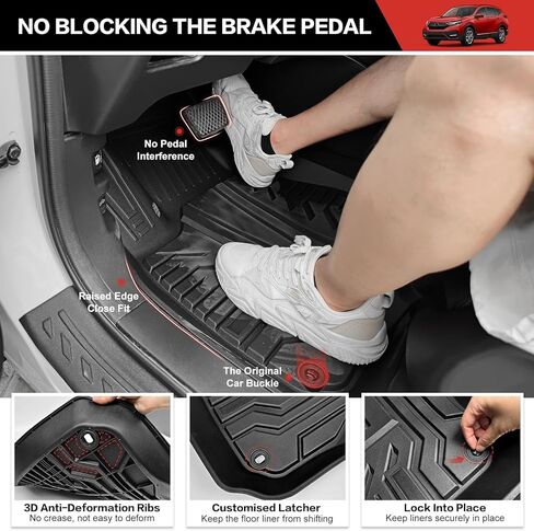 Cargo Mat Floor Mat Fit for CRV 2017-2022 Fuel Model Floor Liner Cargo Backseat Protector for Honda CRV Accessories(Cargo+Floor+Seatback Mat, 17-22CRV(Not for Hybrid or Touring)) in Saudi Arabia