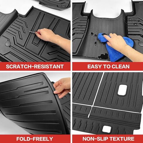Cargo Mat Floor Mat Fit for CRV 2017-2022 Fuel Model Floor Liner Cargo Backseat Protector for Honda CRV Accessories(Cargo+Floor+Seatback Mat, 17-22CRV(Not for Hybrid or Touring)) in Saudi Arabia