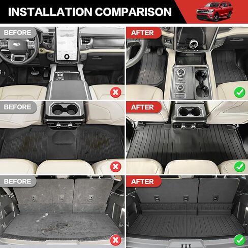 حصيرة أرضية Cargo Mat مناسبة لـ CRV 2017-2022 طراز الوقود وبطانة أرضية للمقعد الخلفي لملحقات Honda CRV (Cargo+Floor+Satback Mat، 17-22CRV (ليست للهجين أو التجول)) in Saudi Arabia