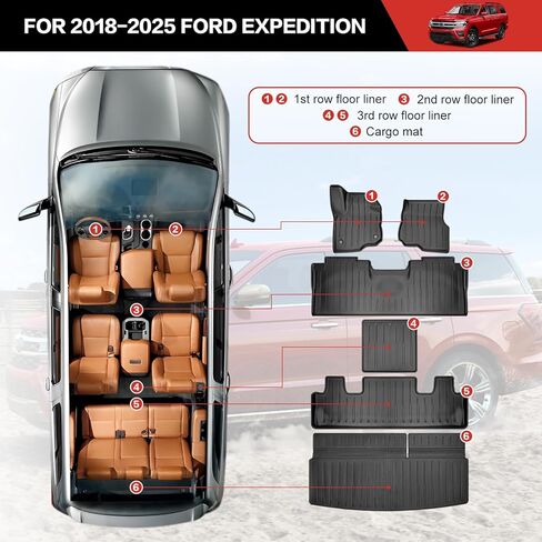 حصيرة أرضية Cargo Mat مناسبة لـ CRV 2017-2022 طراز الوقود وبطانة أرضية للمقعد الخلفي لملحقات Honda CRV (Cargo+Floor+Satback Mat، 17-22CRV (ليست للهجين أو التجول)) in Saudi Arabia