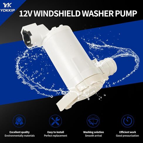 مضخة غسيل الزجاج الأمامي - بديلة لنيسان مورانو كويست روج، إنفينيتي EX35 EX37 FX35 FX37 FX50 QX50 QX56 - مضخة سائل الغسالة مع حلقة معدنية تحل محل OEM: 28920-CA000 in Kuwait