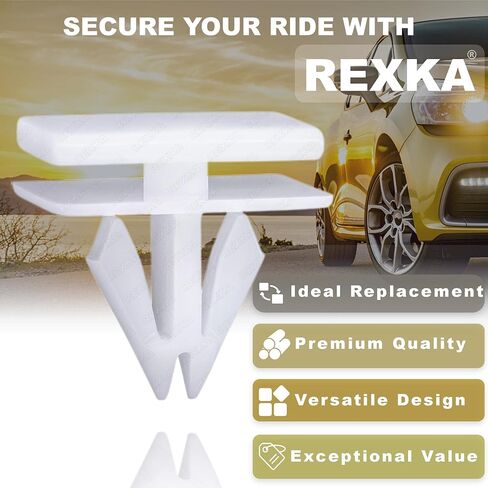 10 قطع من غطاء ممتص الصدمات من Rexka، مشابك تثبيت لشبكة الرادياتير 25693852 متوافقة مع GM Buick، شيفروليه Oldsmobile Pontiac in Saudi Arabia
