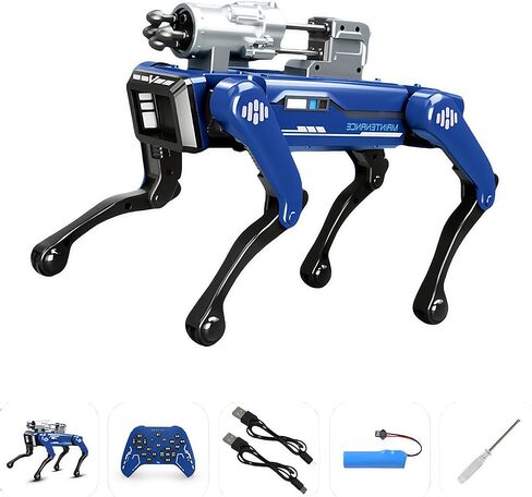 8020 AI Mechanical Dog for Kids, Voice Control & Programmable Smart Robot Toy with Dancing, Launch Function, Remote Control, Interactive Robotic Pet for STEM Learning in Saudi Arabia