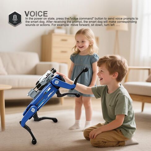 8020 AI Mechanical Dog for Kids, Voice Control & Programmable Smart Robot Toy with Dancing, Launch Function, Remote Control, Interactive Robotic Pet for STEM Learning in Saudi Arabia