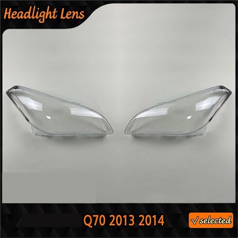 متوافق مع إنفينيتي Q70 2013 2014 كل جديد غطاء المصباح الأمامي للسيارة غطاء المصباح الأمامي زجاج عدسة الضوء الساطع غطاء عاكس الضوء (يمين) in Saudi Arabia