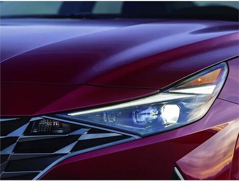 Compatible For Hyundai Elantra 2021 2022 (Overseas Version) Front Lampshade Headlight Shell Headlamp Cover Shade Lens Glass Light Caps(1pcs Right) in Saudi Arabia