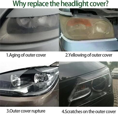 Compatible For Mazda 323 Familia BJ 2003 2004 2005 Headlamps Lens Glass Shell Masks Transparent Lampshade Shade Car Front Headlight Cover(1pc Left Side) in Saudi Arabia