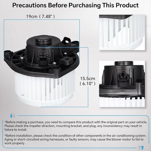 700188 HVAC Front Blower Motor Compatible with 2005-2015 Toyota Tacoma Replace 8710304040 8710304043 8710304044 615-50129 PM9297 in Saudi Arabia