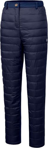 Little Donkey Andy Women's Lightweight Puffy Pants Winter Warm Insulated Puffer Quilted Pants for Hiking Snow Ski Fleece Lined Black XL in Saudi Arabia