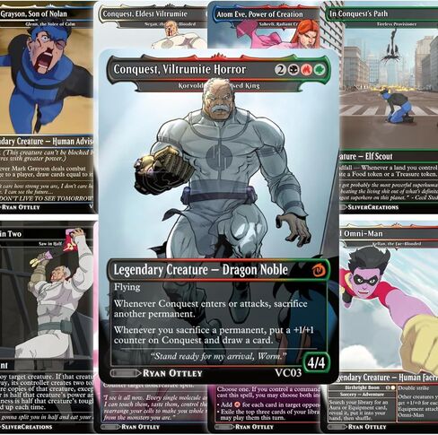 Magic The Gathering [Invincible Proxy Set: Conquest’s Invasion of Earth!] 8-Card Pack + Bonus Crossover in Saudi Arabia