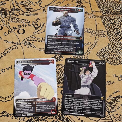 Magic The Gathering [Invincible Proxy Set: Conquest’s Invasion of Earth!] 8-Card Pack + Bonus Crossover in Saudi Arabia