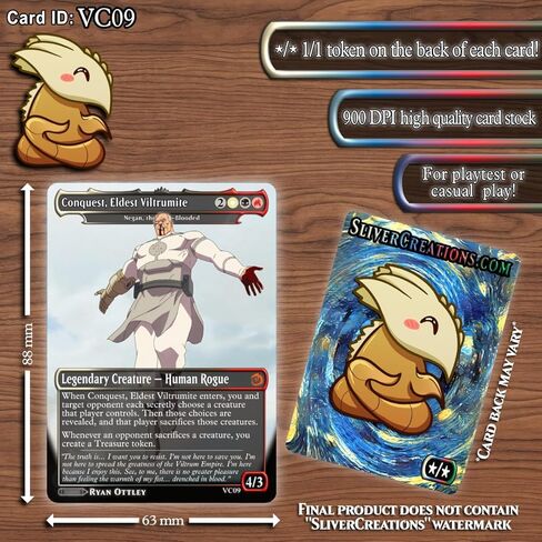 Magic The Gathering [Invincible Proxy Set: Conquest’s Invasion of Earth!] 8-Card Pack + Bonus Crossover in Saudi Arabia