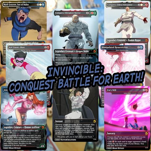 Magic The Gathering [Invincible Proxy Set: Conquest’s Invasion of Earth!] 8-Card Pack + Bonus Crossover in Saudi Arabia