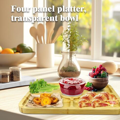 Wood Cake Stand with Lid, 11.8'' Rotating Cake Stand with Dome, Shaterproof 10.4'' Acrylic Cake Display Cover, Cake Holder Tray for Wedding Gift，Kitchen,Birthday,Parties,Baking Gifts in Kuwait