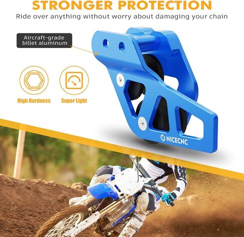NICECNC Motorcycle Chain Guard Slider Guide Compatible with Yamaha YZ85 2003 2004 2005 2006 2007 2008 2009 2010 2011-2018,Aluminum Anodization CNC Machined in Saudi Arabia