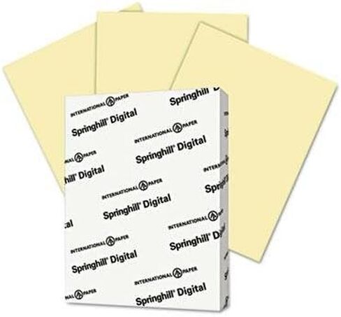 Springhill - 3 Pack - Digital Index Color Card Stock 90 Lb 8 1/2 X 11 Canary 250 Sheets/Pack "Product Category: Paper & Printable Media/Cards & Card Stock" in Saudi Arabia