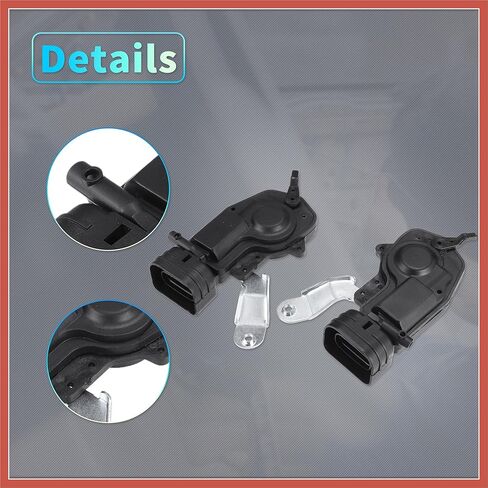 ACROPIX استبدال الجبهة الخلفية اليسرى الجانب الأيمن قفل الباب المحرك المحرك لتويوتا 4Runner 98-02 مزلاج الباب المحرك الجمعية استبدال رقم 6914035060/6912035050 أسود 2 زوج قطع غيار السيارات in Kuwait