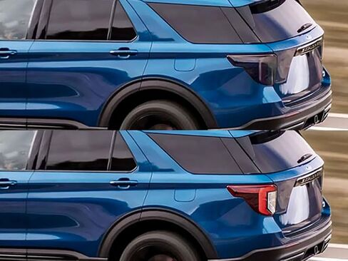 طقم غطاء ملون لفيلم Rvinyl Tail Light مسبق القطع باللون الدخاني متوافق مع Ford Explorer 2020-2023 - ظهر لاصق in Saudi Arabia