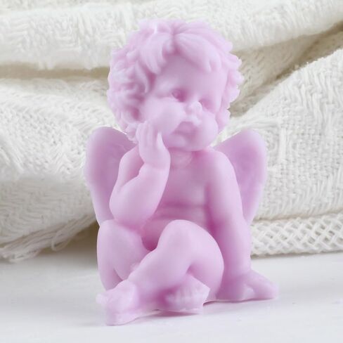 Angel Candle Mold Angel Boy Silicone Candle Molds Angel Silicone Molds for Candle Making Candle Home Decorate Mold Aromatherapy Gypsum Candles Clay Craft in Saudi Arabia