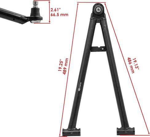 Caltric Front Lower Left and Right A-Arm Compatible with Polaris Sportsman Forest 550/850 2011-2014 1019810-067 1016737-067 1017156-067 in Saudi Arabia