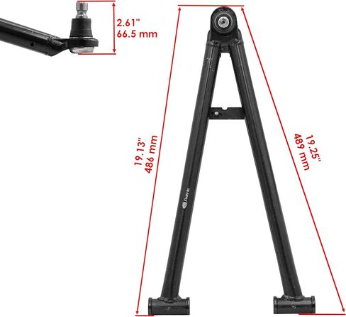 Caltric Front Lower Left and Right A-Arm Compatible with Polaris Sportsman Forest 550/850 2011-2014 1019810-067 1016737-067 1017156-067 in Saudi Arabia