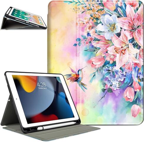 New iPad 9.7 inch 2018/2017 Case, Vimorco Premium Leather Case, Protective hard shell Cover for Apple iPad Air 1/2 ipad 6th Generation 5th Generation with Auto Wake/Sleep in Kuwait