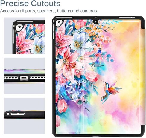 New iPad 9.7 inch 2018/2017 Case, Vimorco Premium Leather Case, Protective hard shell Cover for Apple iPad Air 1/2 ipad 6th Generation 5th Generation with Auto Wake/Sleep in Kuwait