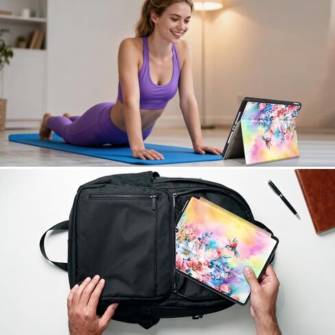 New iPad 9.7 inch 2018/2017 Case, Vimorco Premium Leather Case, Protective hard shell Cover for Apple iPad Air 1/2 ipad 6th Generation 5th Generation with Auto Wake/Sleep in Kuwait