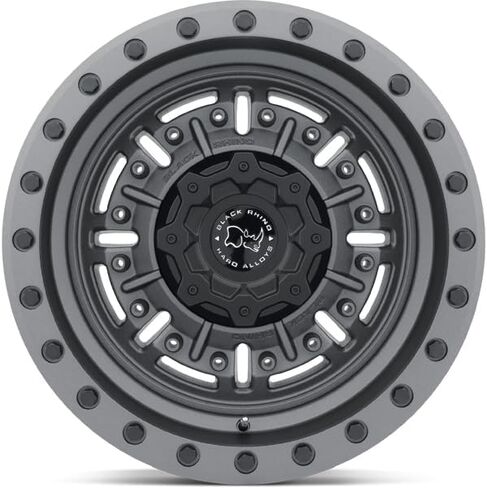 الكركدن الأسود 1795ABR-88165G22 17X9.5 8X6.5 TXT-M-GNMTL -18 مللي متر أبرامز in Kuwait