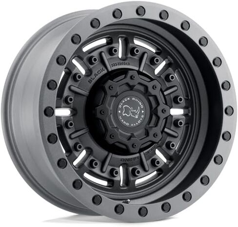 الكركدن الأسود 1795ABR-88165G22 17X9.5 8X6.5 TXT-M-GNMTL -18 مللي متر أبرامز in Kuwait